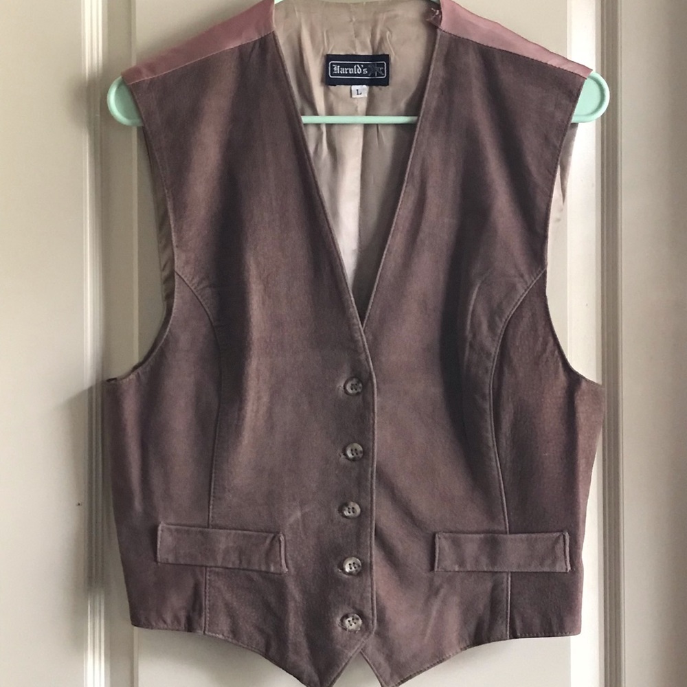 Vintage Harold’s pigskin leather vest